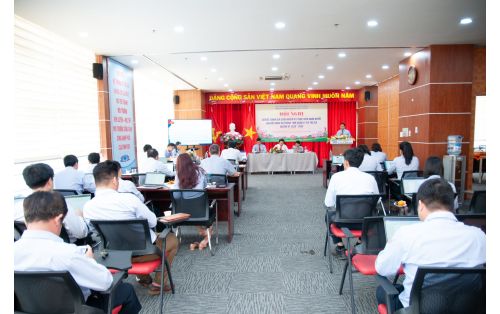 Đảng ủy TTQLKTX tổ chức Hội nghị sơ kết, đánh giá giữa nhiệm kỳ thực hiện Nghị quyết Đại hội Đảng bộ nhiệm kỳ 2020-2025